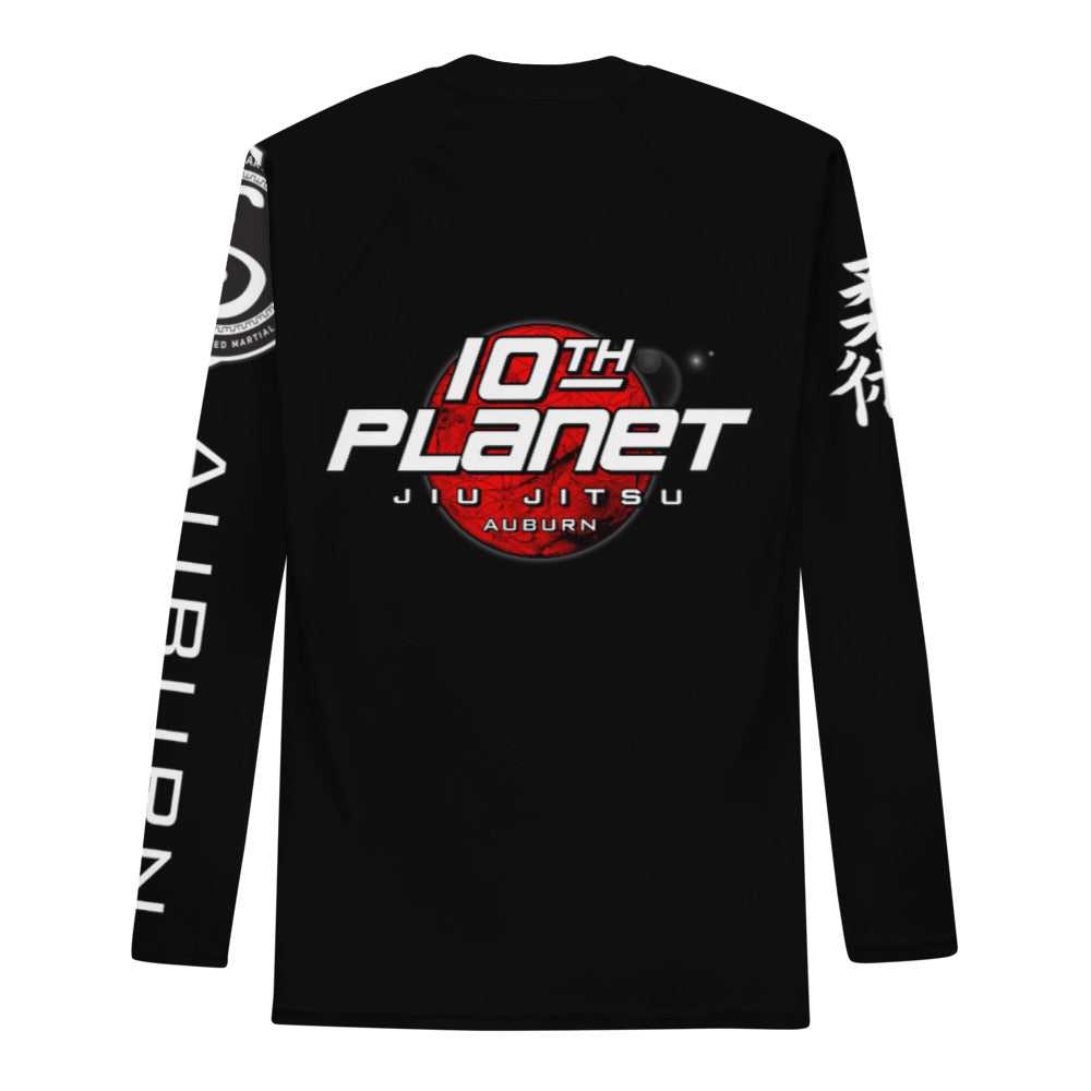 10th Planet Auburn Black/Moon Men's Rash Guard