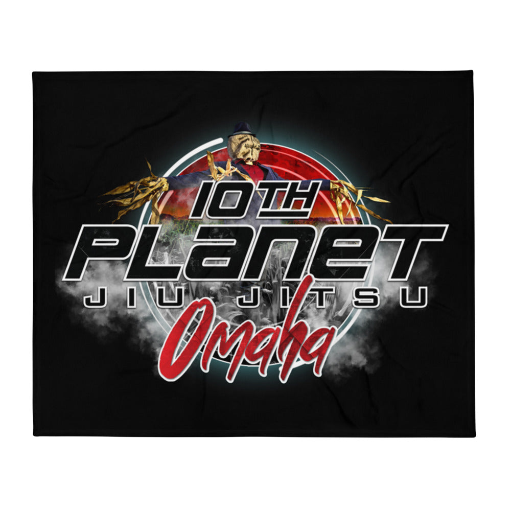 10th Planet Omaha Throw Blanket