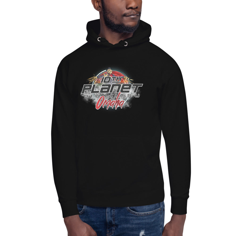 New Moon Omaha Unisex Hoodie (Black, Maroon, and white)