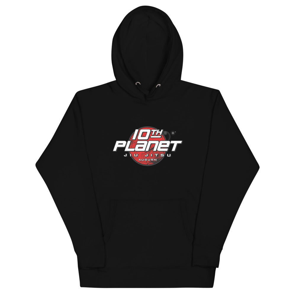 10th Planet Auburn Unisex Hoodie (black, red, white)