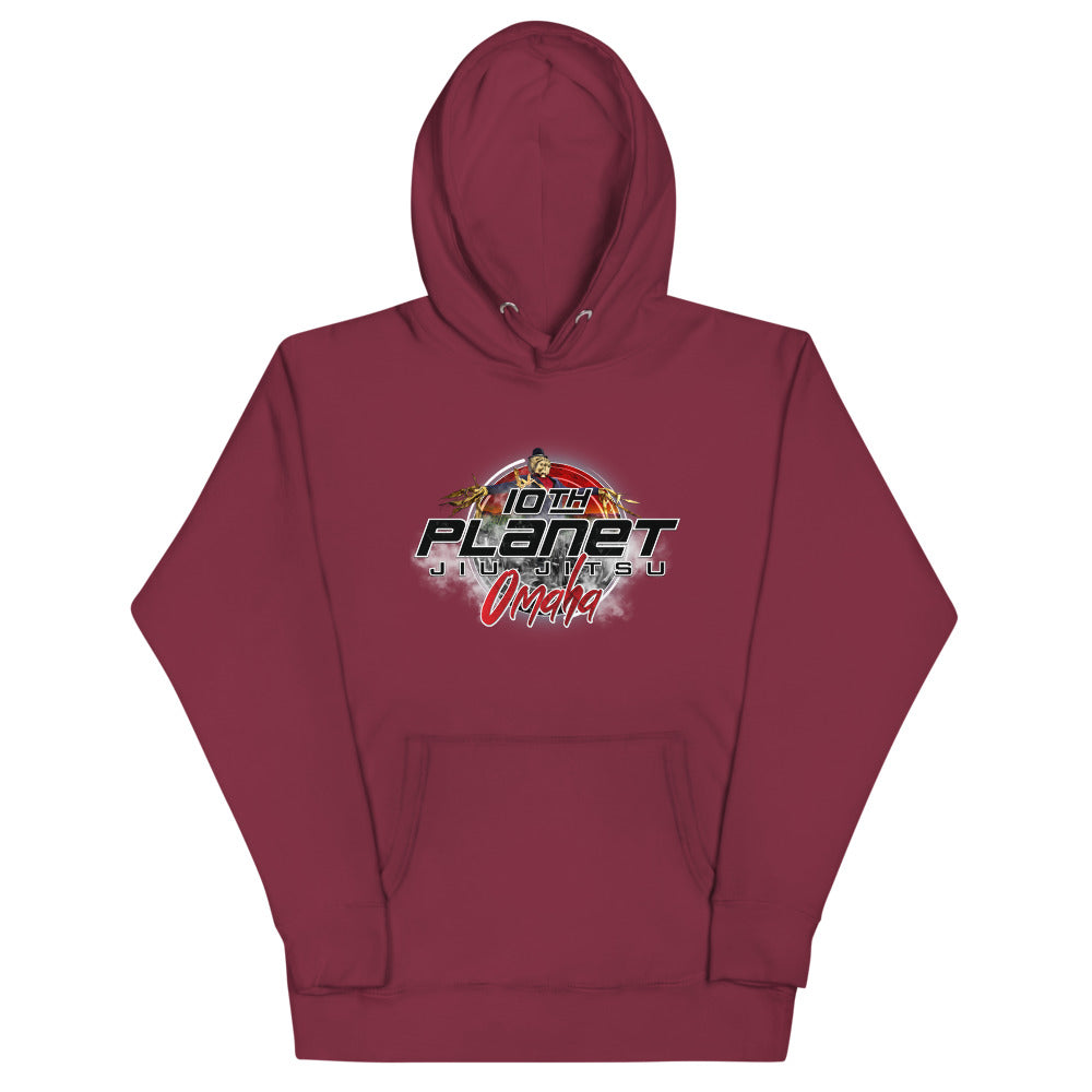 New Moon Omaha Unisex Hoodie (Black, Maroon, and white)