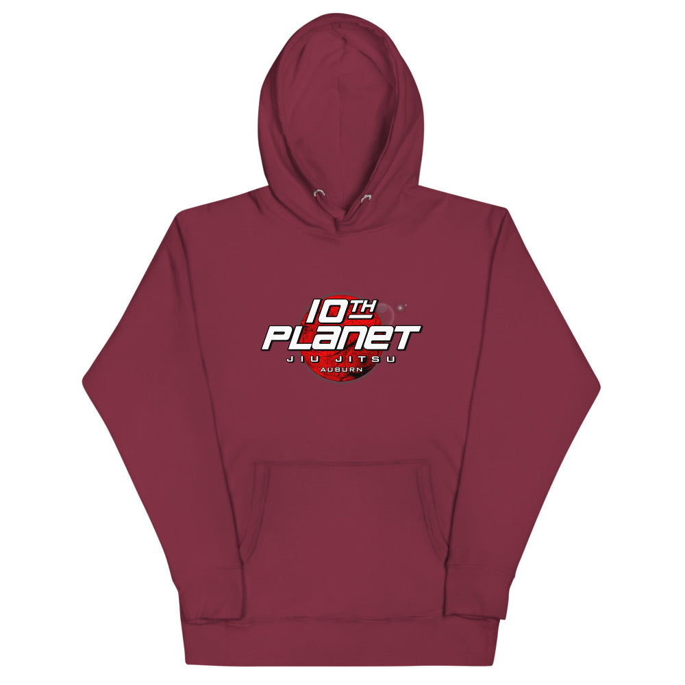 10th Planet Auburn Unisex Hoodie (black, red, white)