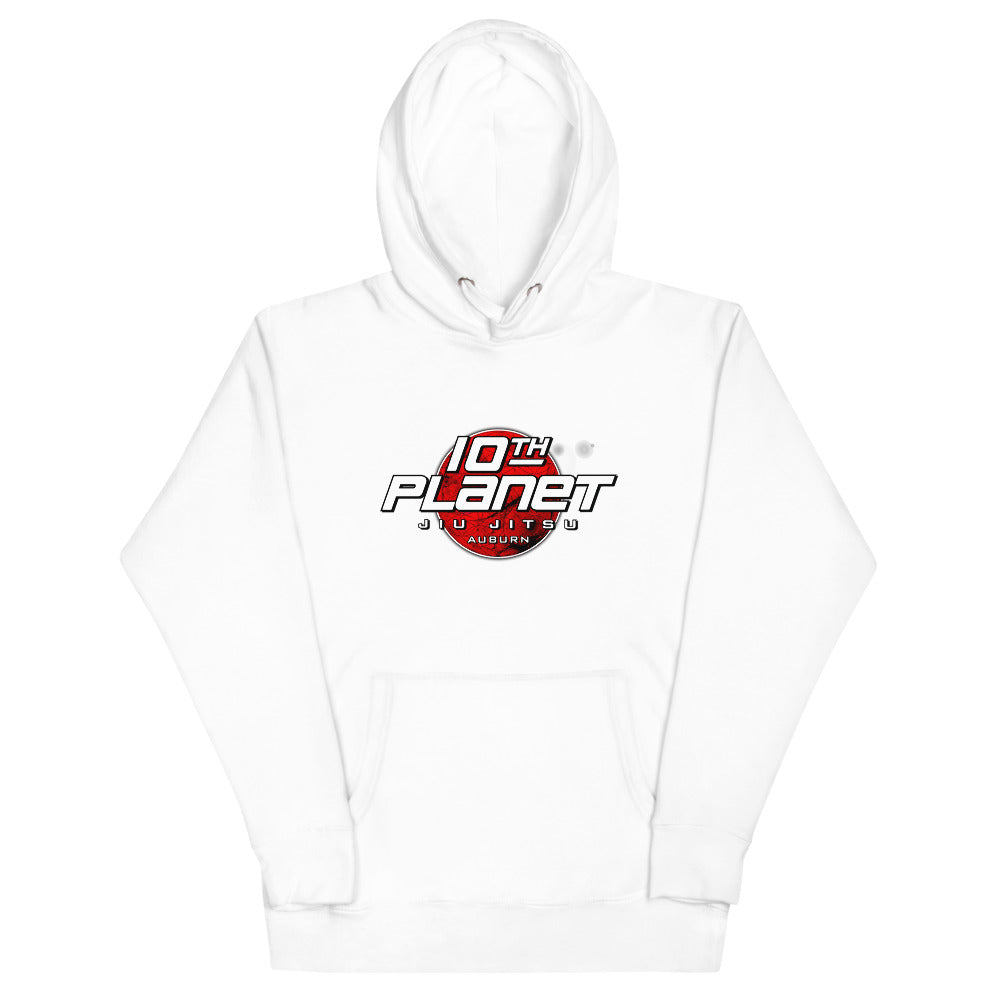 10th Planet Auburn Unisex Hoodie (black, red, white)